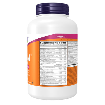 NOW Foods Supplements, ADAM™ Men's Multivitamin with Saw Palmetto, Lycopene, Alpha Lipoic Acid and CoQ10, Plus Natural Resveratrol & Grape Seed Extract, 120 Tablets