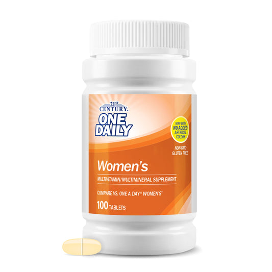 21st Century One Daily Women's Multivitamin Tablets, 100 Count