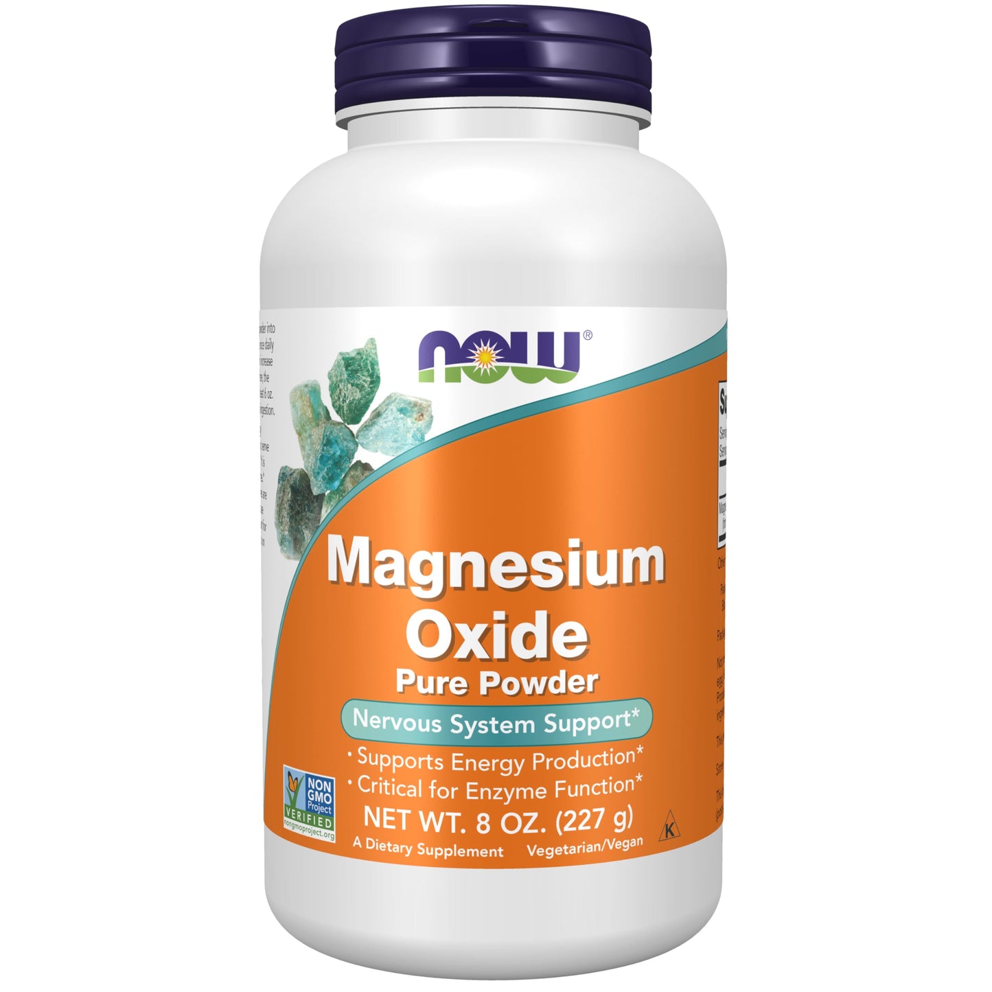 NOW Foods Supplements, Magnesium Oxide, Enzyme Function*, Nervous System Support*, 8-Ounce