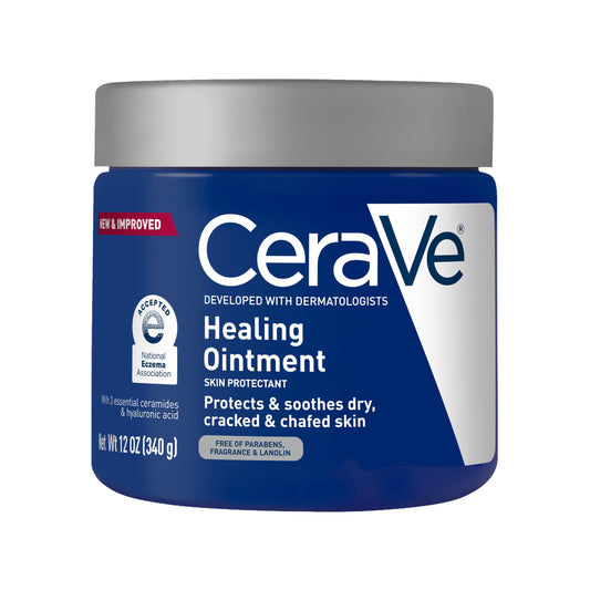 CeraVe Healing Ointment, Hyaluronic Acid Skin Protectant for Dry Skin, 12oz