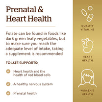 Solgar Folate 1,333 MCG Dietary Folate Equivalent, 250 Tablets