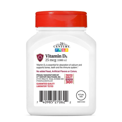 21st Century Vitamin D, 1000iu, 110 Tablets