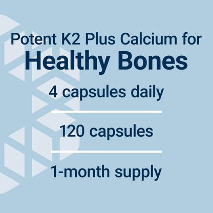 Life Extension Bone Restore Elite with Super Potent K2, 120 Capsules