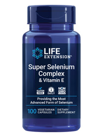 Life Extension Super Selenium Complex, 200 mcg – 3 Forms of Selenium, Vitamin E – Cellular Health & Longevity Support – Gluten-Free, Non-GMO, Vegetarian, 1 Daily – 100 Capsules
