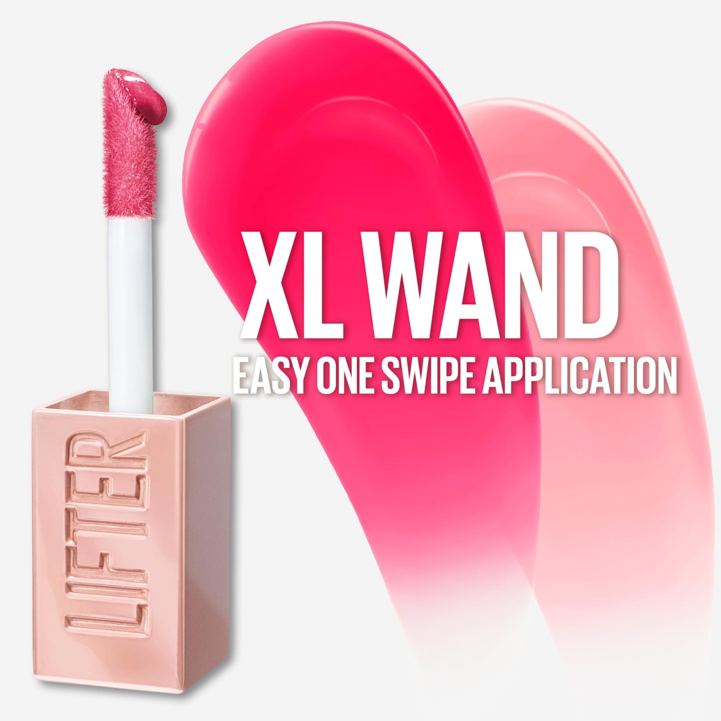 Maybelline New York Lifter Gloss Hydrating Lip Gloss with Hyaluronic Acid, Gummy Bear, Sheer Light Pink, 1 Count