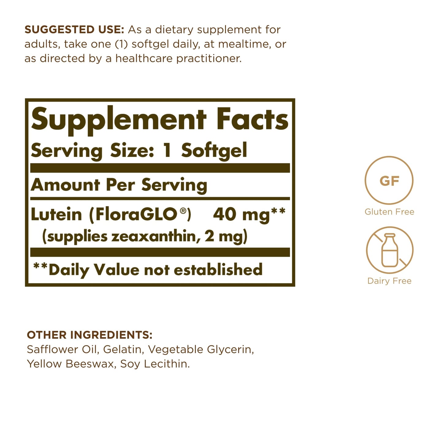 Solgar Lutein 40 mg, 30 Softgels (Pack of 3) - Supports Eye Health - Helps Filter Out Blue Light - Contains FloraGLO Lutein - Gluten Free, Dairy Free - 90 Total Servings