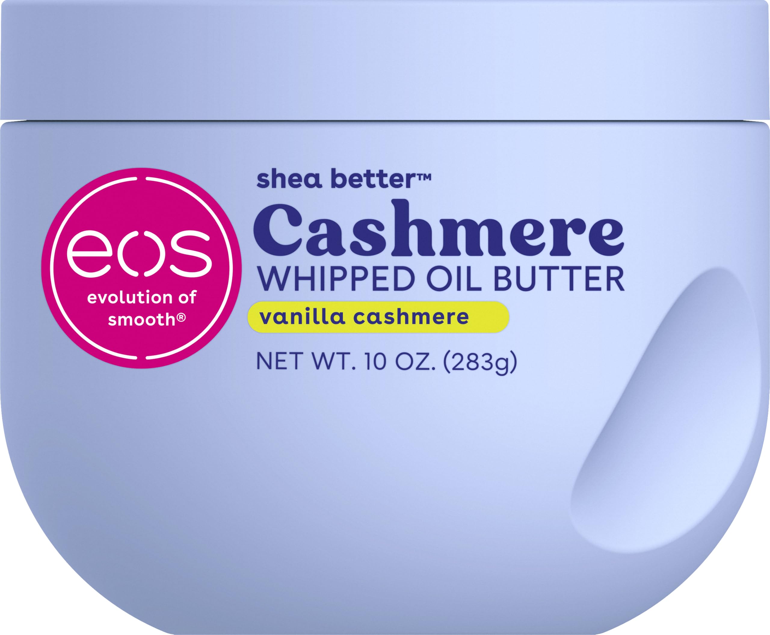 eos Cashmere Whipped Oil Body Butter- Vanilla, Moisturizing Formula, 10 oz