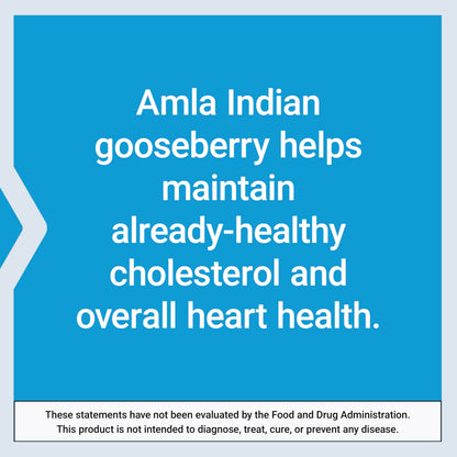 Life Extension Advanced Lipid Control, amla Extract, Indian Gooseberry, Heart Health, endothelial Health, Vegetarian, Gluten-Free, 60 Capsules
