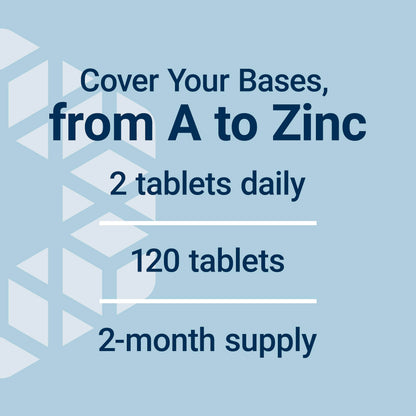 Life Extension Two-Per-Day Multivitamin - Packed with Over 25 Vitamins, Minerals & Extracts -Vitamins B6, C, D - Zinc - Two-Month Supply - Non-GMO, Gluten-Free - 120 Tablets