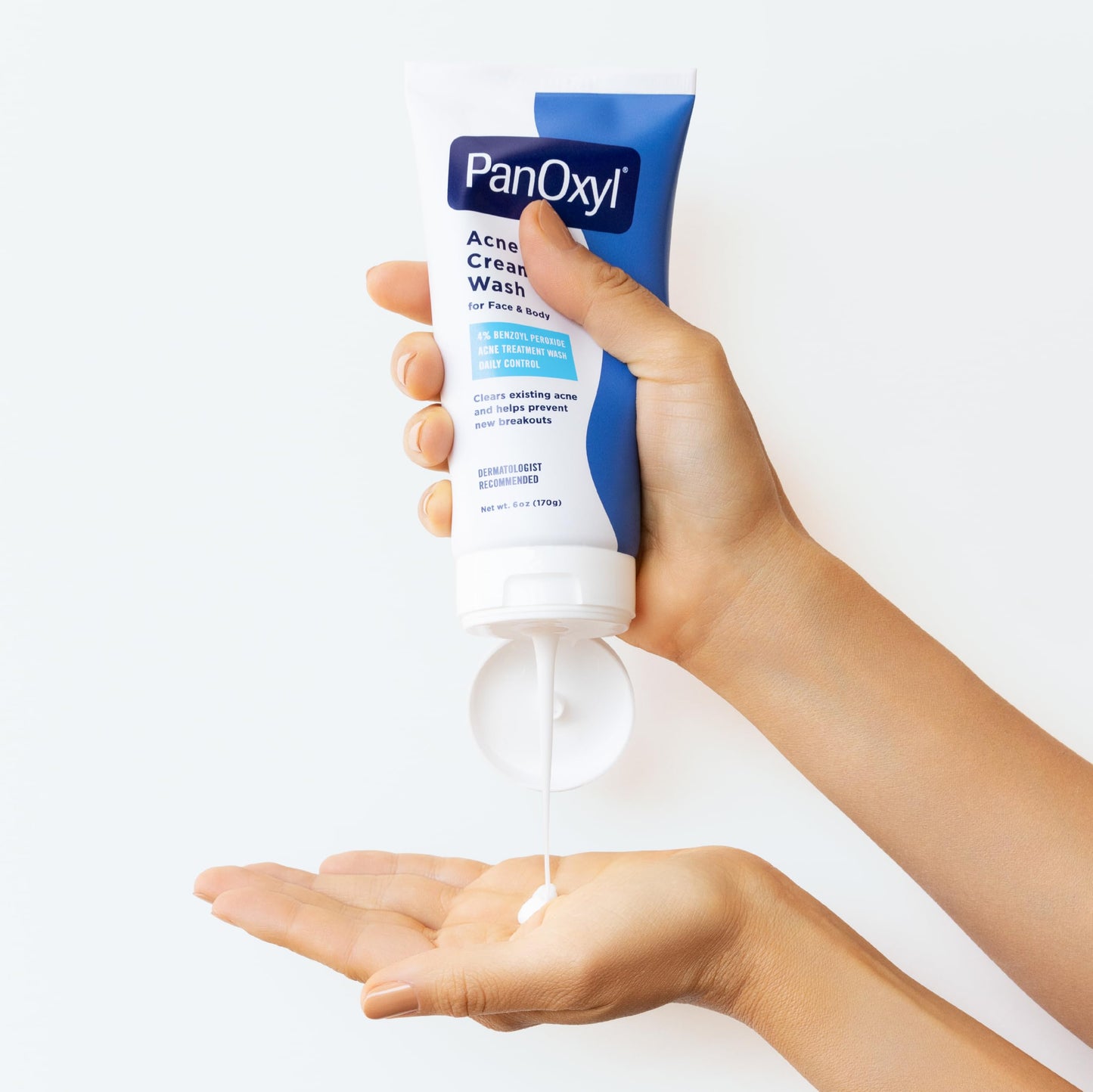 PanOxyl Antimicrobial Acne Creamy Wash, 4% Benzoyl Peroxide, 6 Ounce