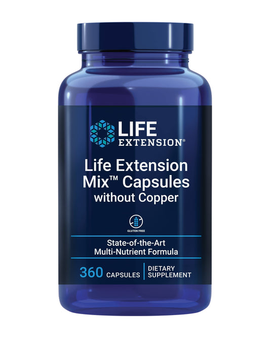 Life Extension Mix Capsules Without Copper, 360 Capsules