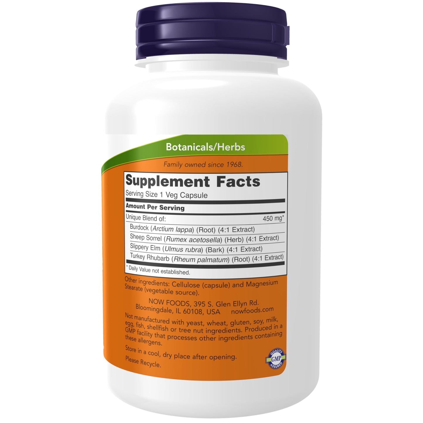 NOW Supplements, Ojibwa Herbal Extract 450 mg, 180 Veg Capsules