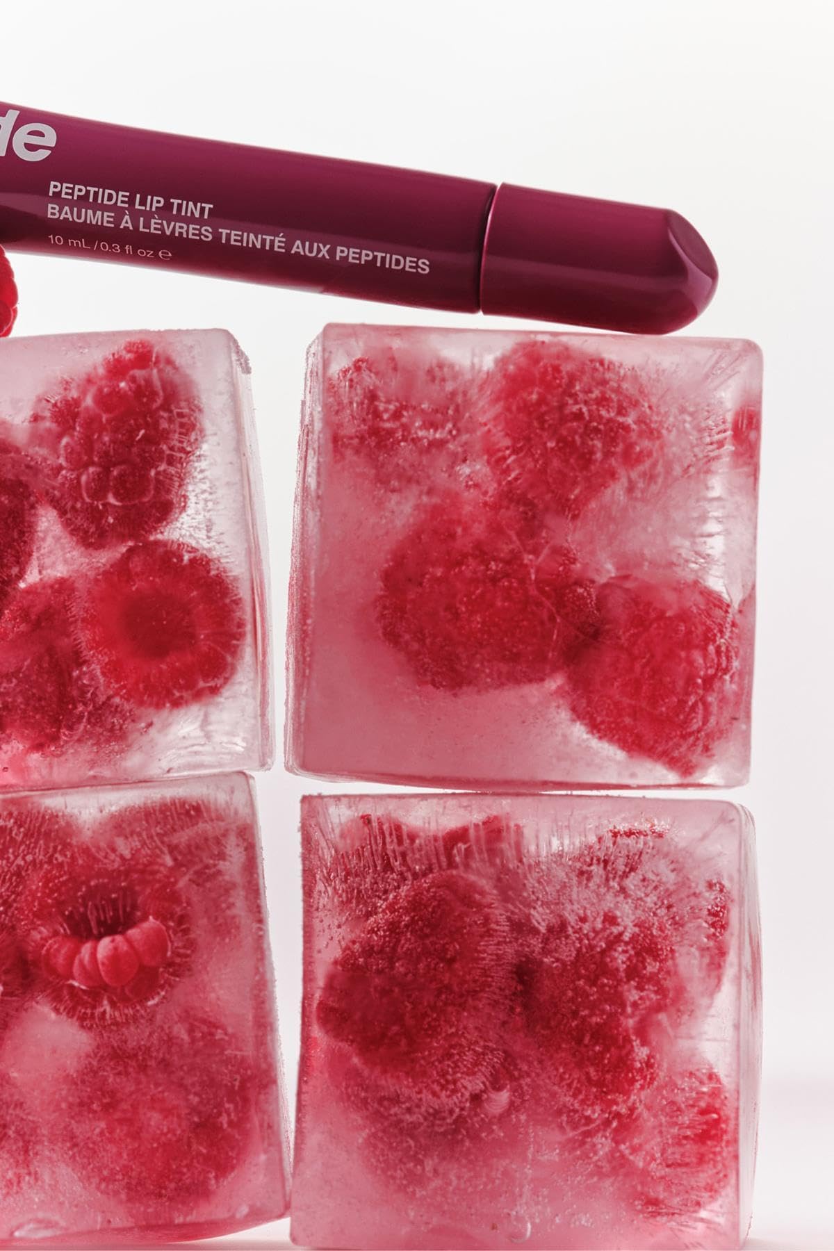 Rhode Peptide Lip Tint, Sheer Color and Hydrating Finish, 3 fl oz, 10ml (Raspberry Jelly)