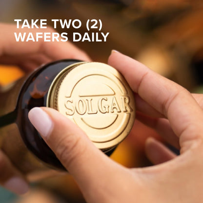 Solgar Chewable Calcium 500 mg - 120 Wafers - Promotes Musculoskeletal Health - Non-GMO, Vegan, Gluten, Wheat & Dairy Free, Kosher - 60 Servings