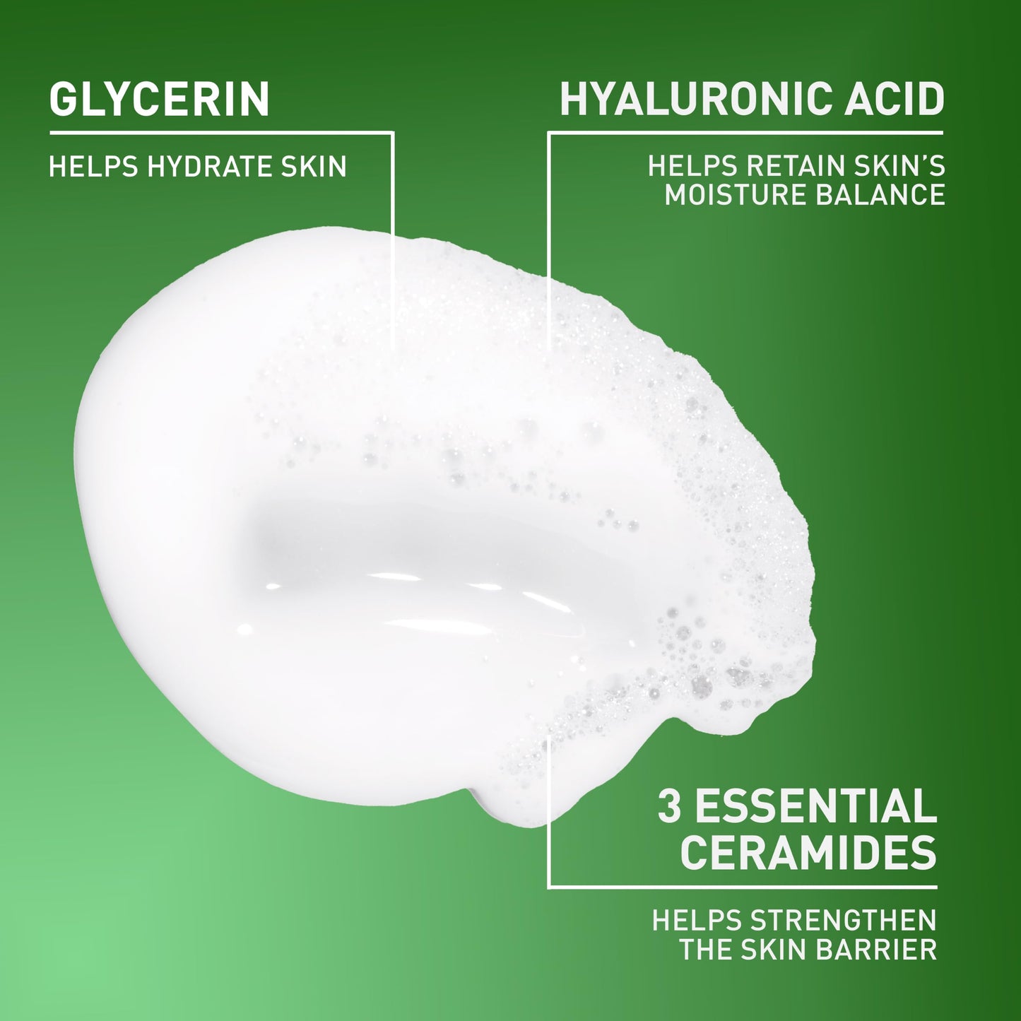CeraVe Hydrating Cream To Foam Cleanser, Face Wash for Dry Skin, 19oz