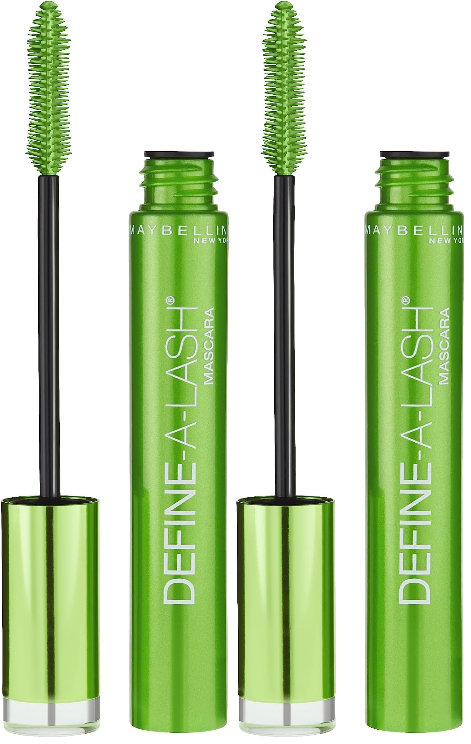 Maybelline Lengthening Mascara, Very Black | Define-A-Lash | Washable Formula | Longer-looking Lashes | Pack of 2