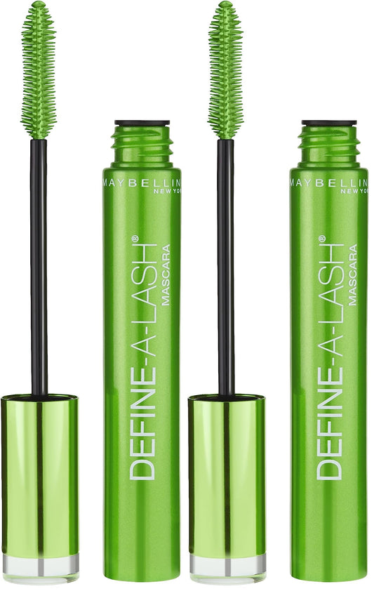 Maybelline Lengthening Mascara, Very Black | Define-A-Lash | Washable Formula | Longer-looking Lashes | Pack of 2