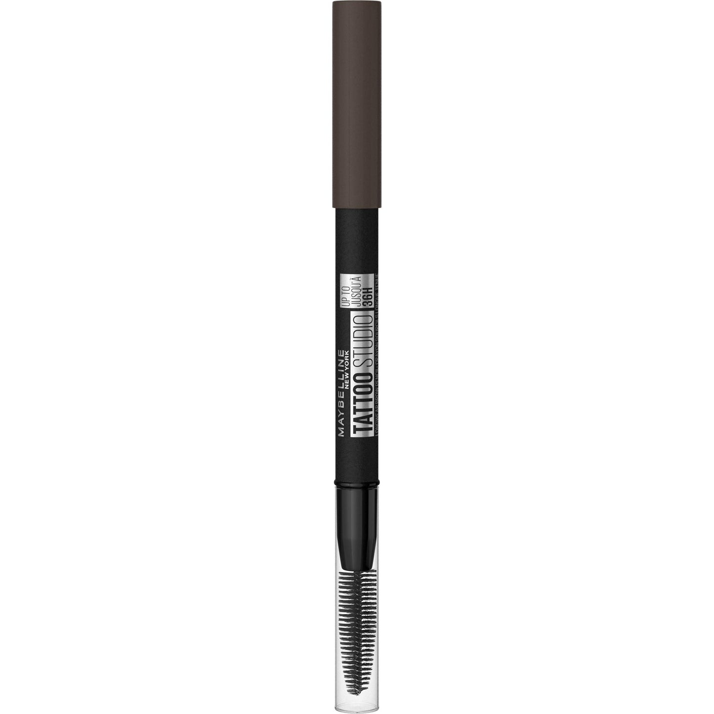 Maybelline TattooStudio Waterproof Eyebrow Pencil, Sharpenable, Longwear, Long Lasting, Pigmented Eyebrow Pencil for Defined Brows, Black Brown, 1 Count