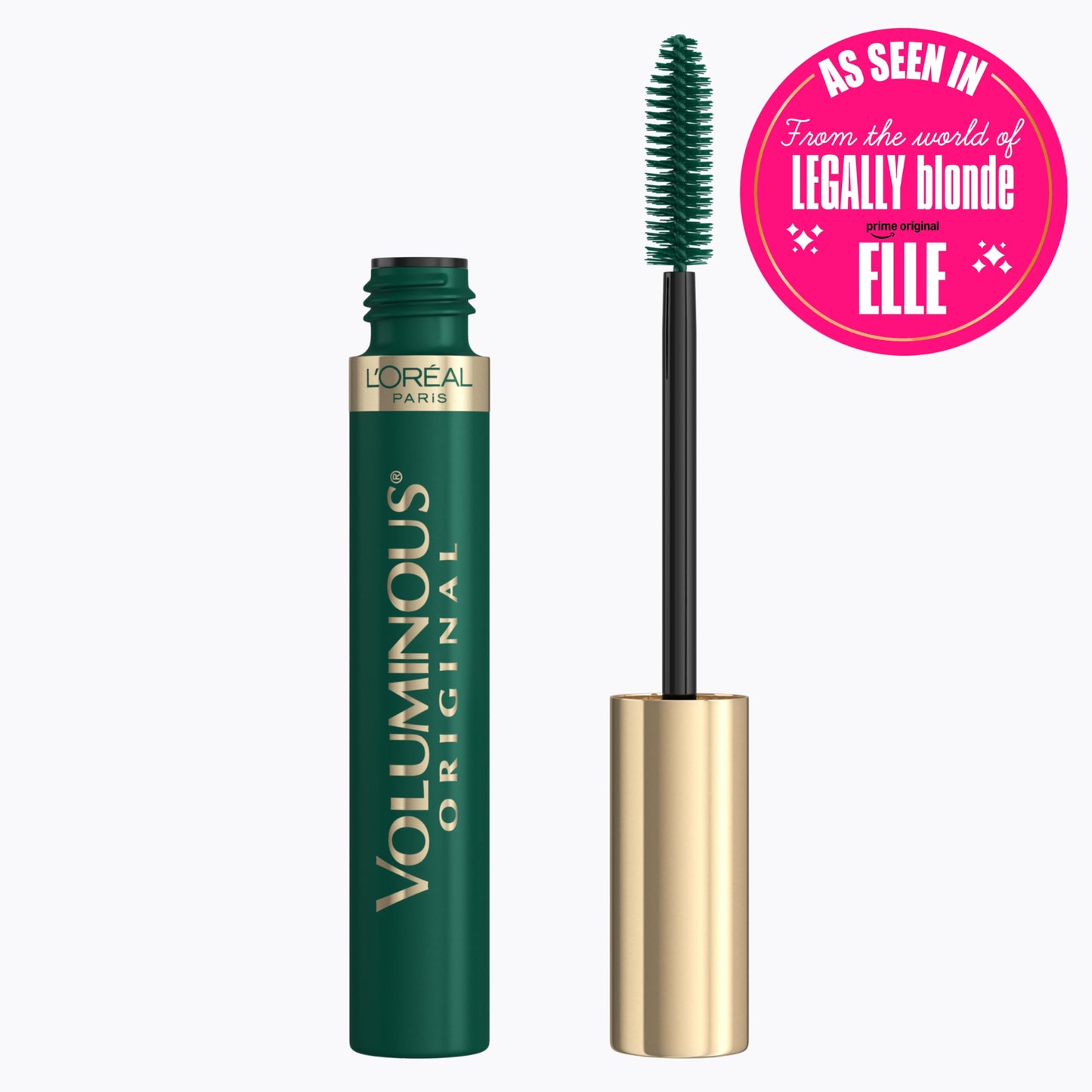 L’Oreal Paris Original Voluminous Mascara, Building Mascara Volume and Length Formula, Washable, Deep Green, 0.26 Fl Oz., 1 Count