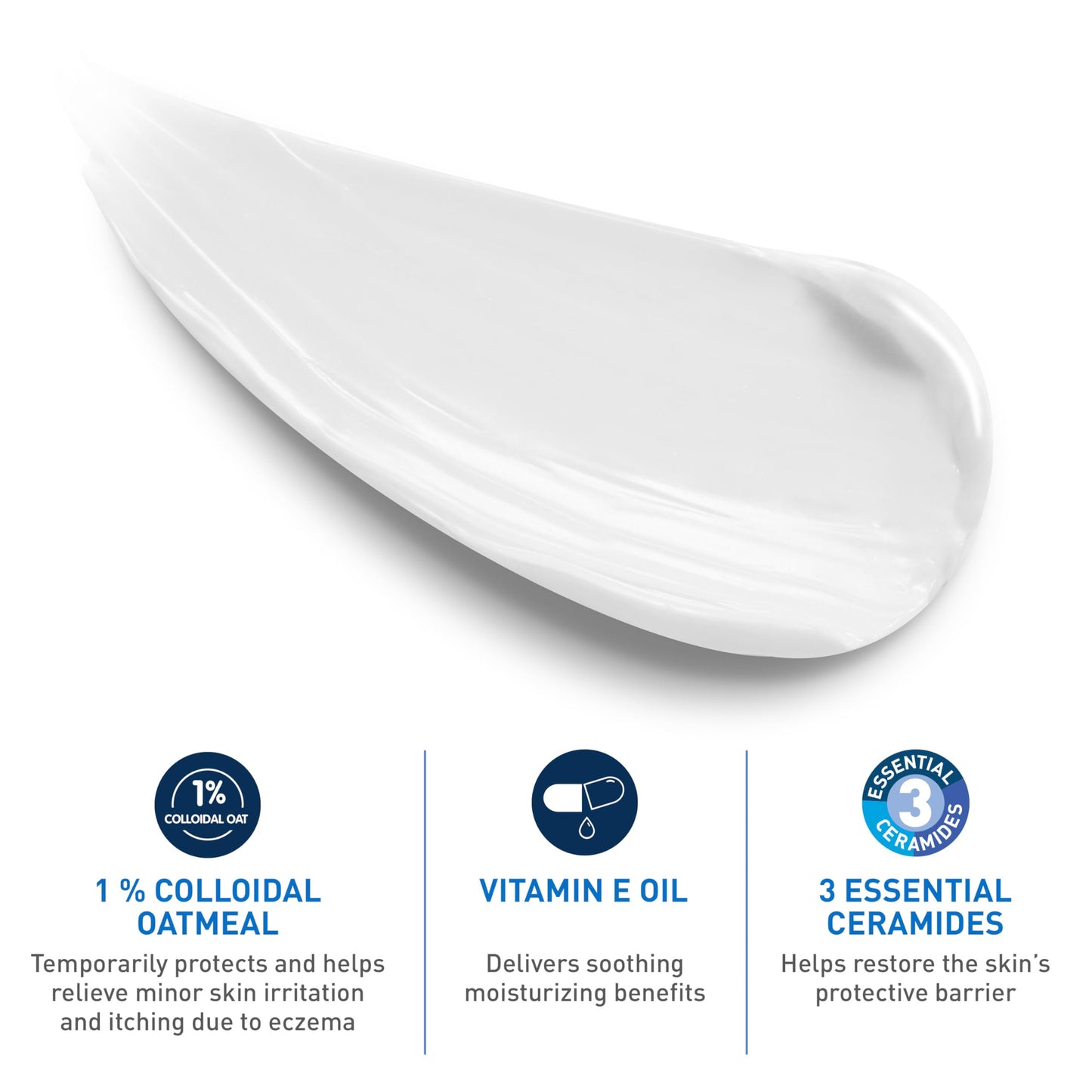 CeraVe Baby Eczema Relief Cream with 1% Colloidal Oatmeal & Vitamin E, 5oz