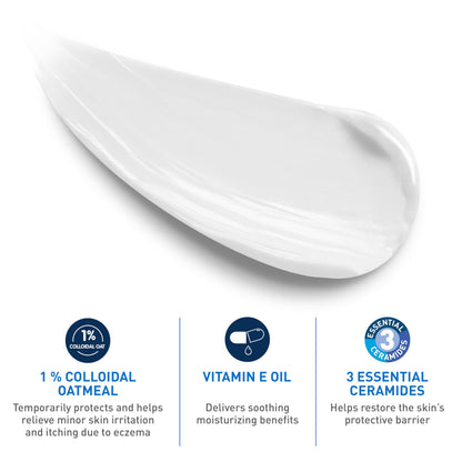 CeraVe Baby Eczema Relief Cream with 1% Colloidal Oatmeal & Vitamin E, 5oz
