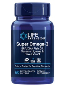 Life Extension Super Omega-3 EPA/DHA Fish Oil, 60 Softgels
