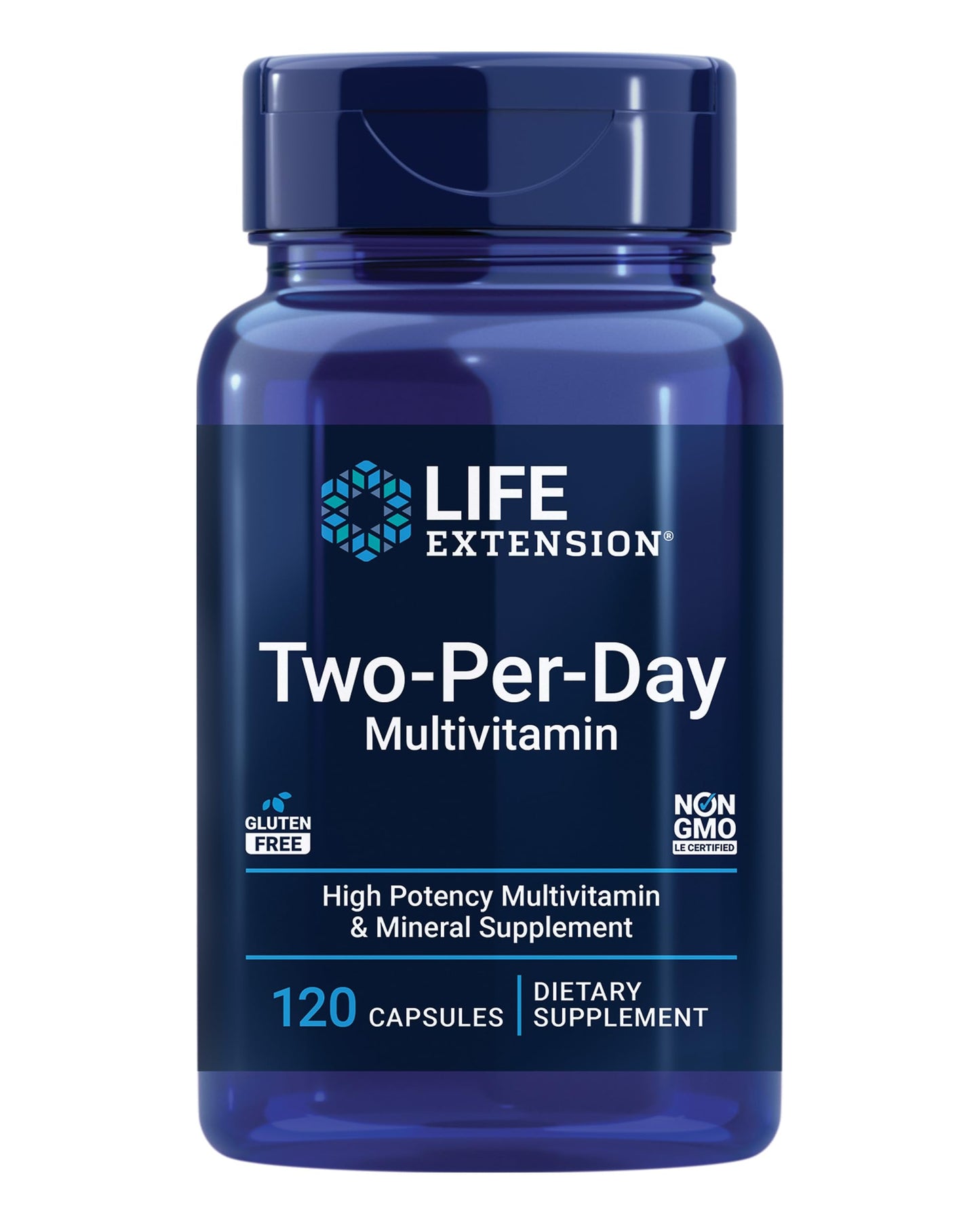 Life Extension Two-Per-Day Multivitamin, Vitamins B, C, D, zinc, 25 Vitamins, Minerals & extracts, 120 Capsules Bundle with N-Acetyl-L-Cysteine (NAC) 600 mg, 60 Capsules