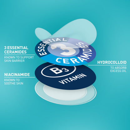CeraVe Hydrocolloid Pimple Patches with Niacinamide, Ultra-Thin, 22ct