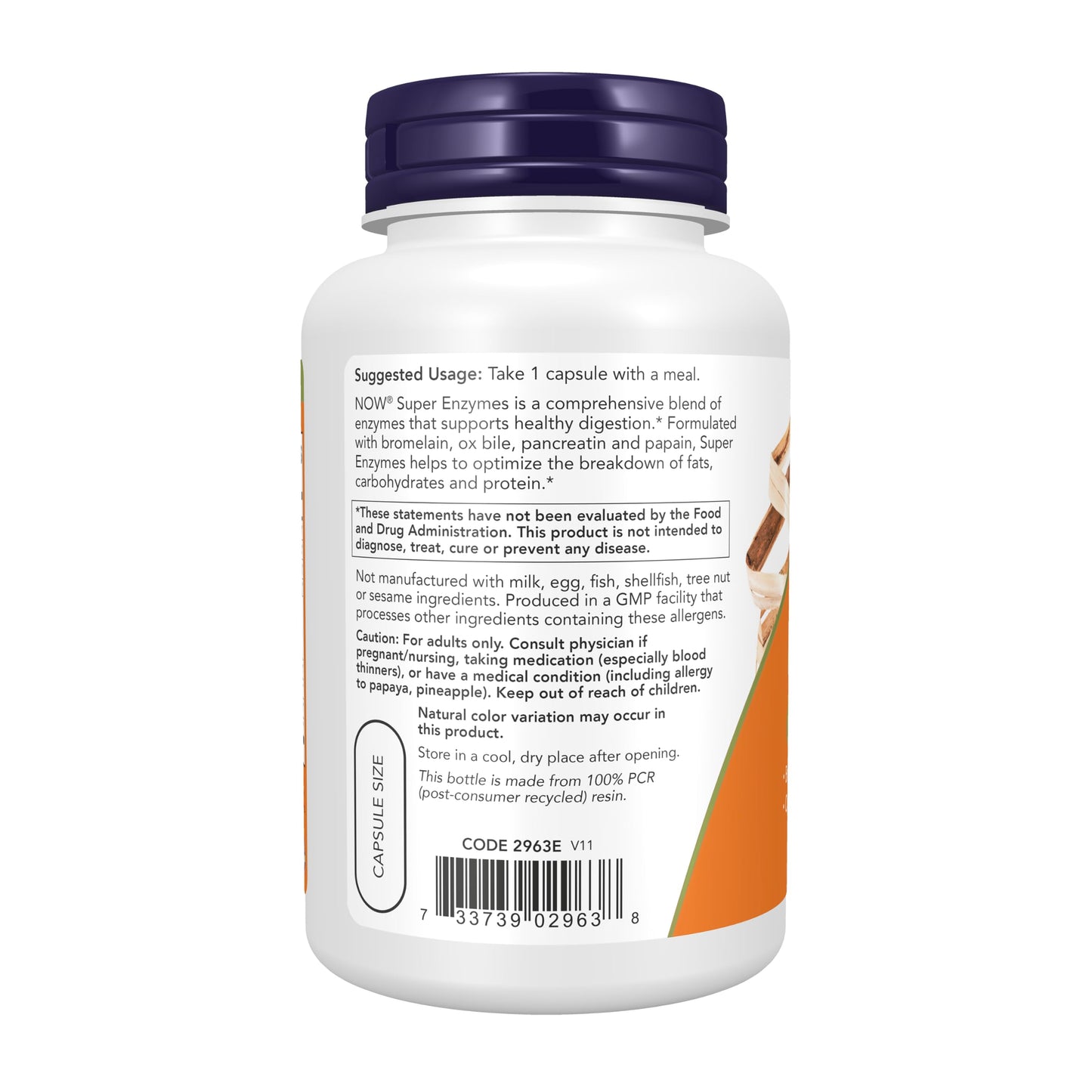 NOW Supplements, Super Enzymes, Formulated with Bromelain, Ox Bile, Pancreatin and Papain, Super Enzymes,90 Capsules