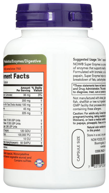 Now Foods Super Enzymes - 90 Capsules