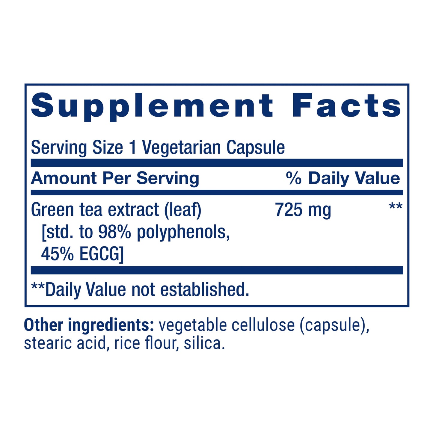 Life Extension Lightly Caffeinated Mega Green Tea Extract, Camellia sinensis Extract with Concentrated EGCG polyphenol Content, Gluten-Free, Non-GMO, Vegetarian, 100 Capsules