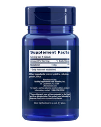 Life Extension Melatonin, 1 mg, 60 Capsules
