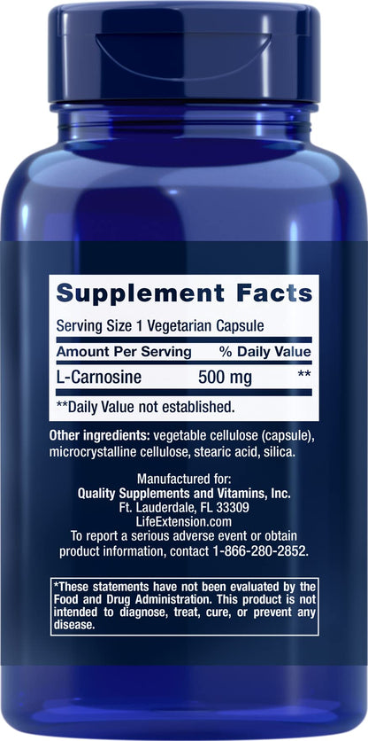 Life Extension Carnosine, 60 Capsules