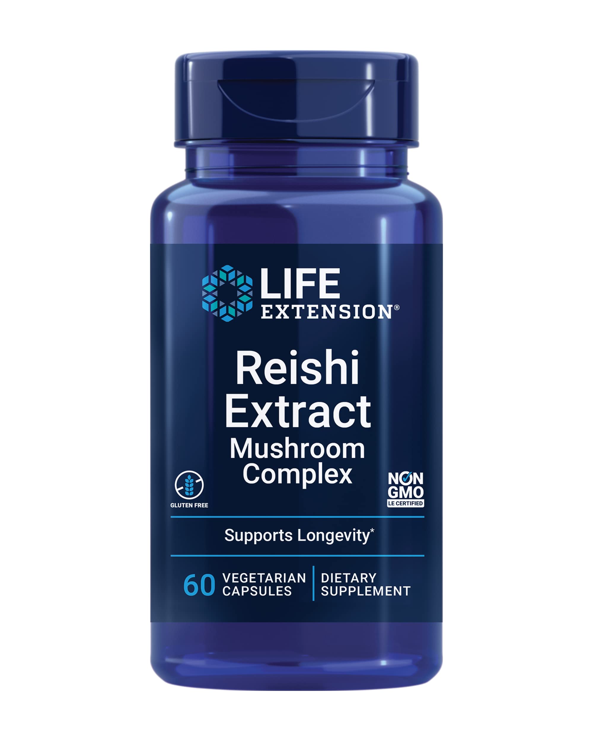 Life Extension Reishi Extract Mushroom Complex, 60 Capsules