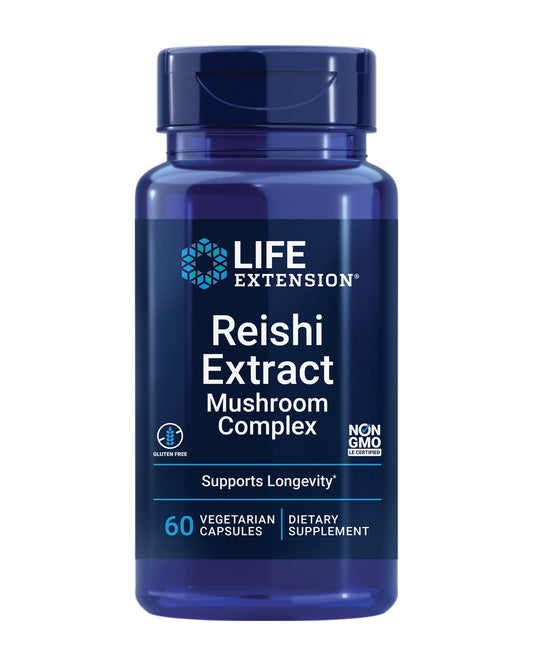 Life Extension Reishi Extract Mushroom Complex, 60 Capsules