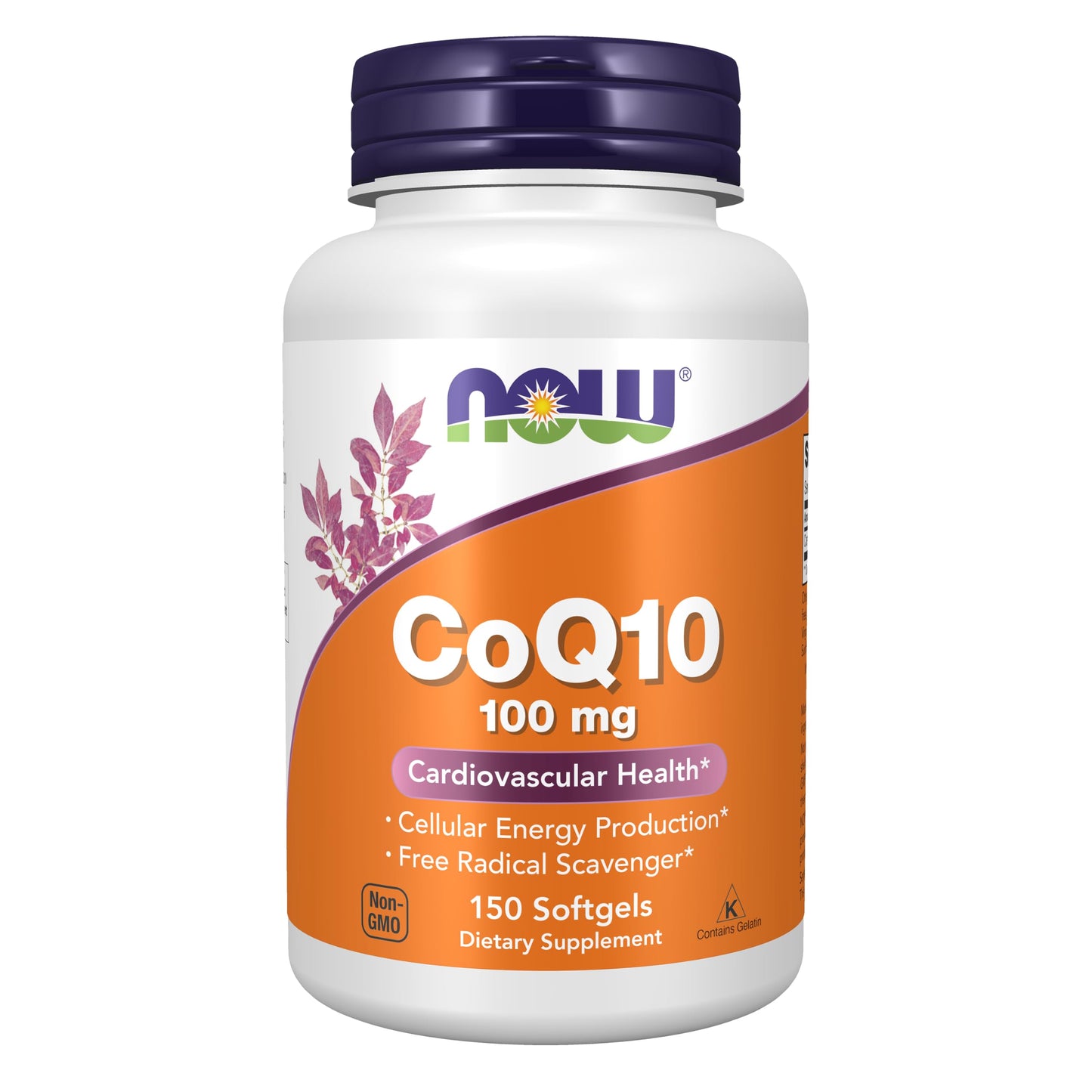 NOW Foods Supplements, CoQ10 (Coenzyme Q10) 100 mg, Pharmaceutical Grade, Cardiovascular Health*, 150 Softgels
