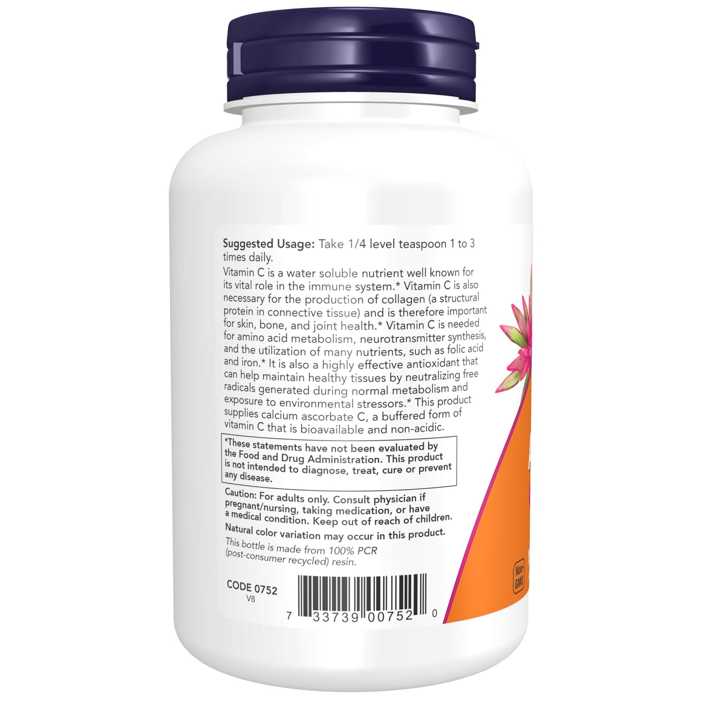 NOW Foods Supplements, Calcium Ascorbate Powder, Buffered, Antioxidant Protection*, 8-Ounce