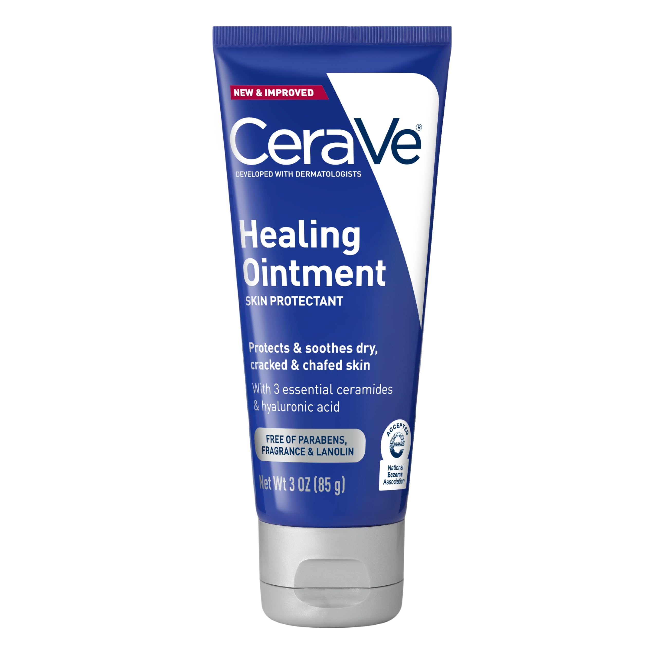 CeraVe Healing Ointment, Hyaluronic Acid Skin Protectant for Dry Skin, 3oz