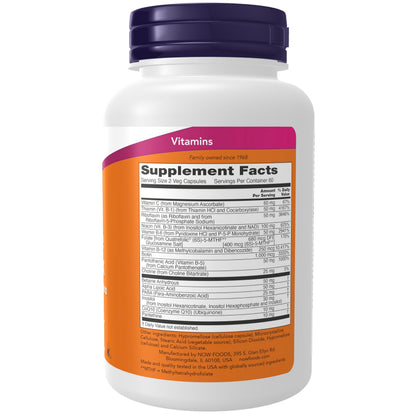 Now Supplements, Co-Enzyme B Complex with ALA and CoQ10, 120 Veg Caps
