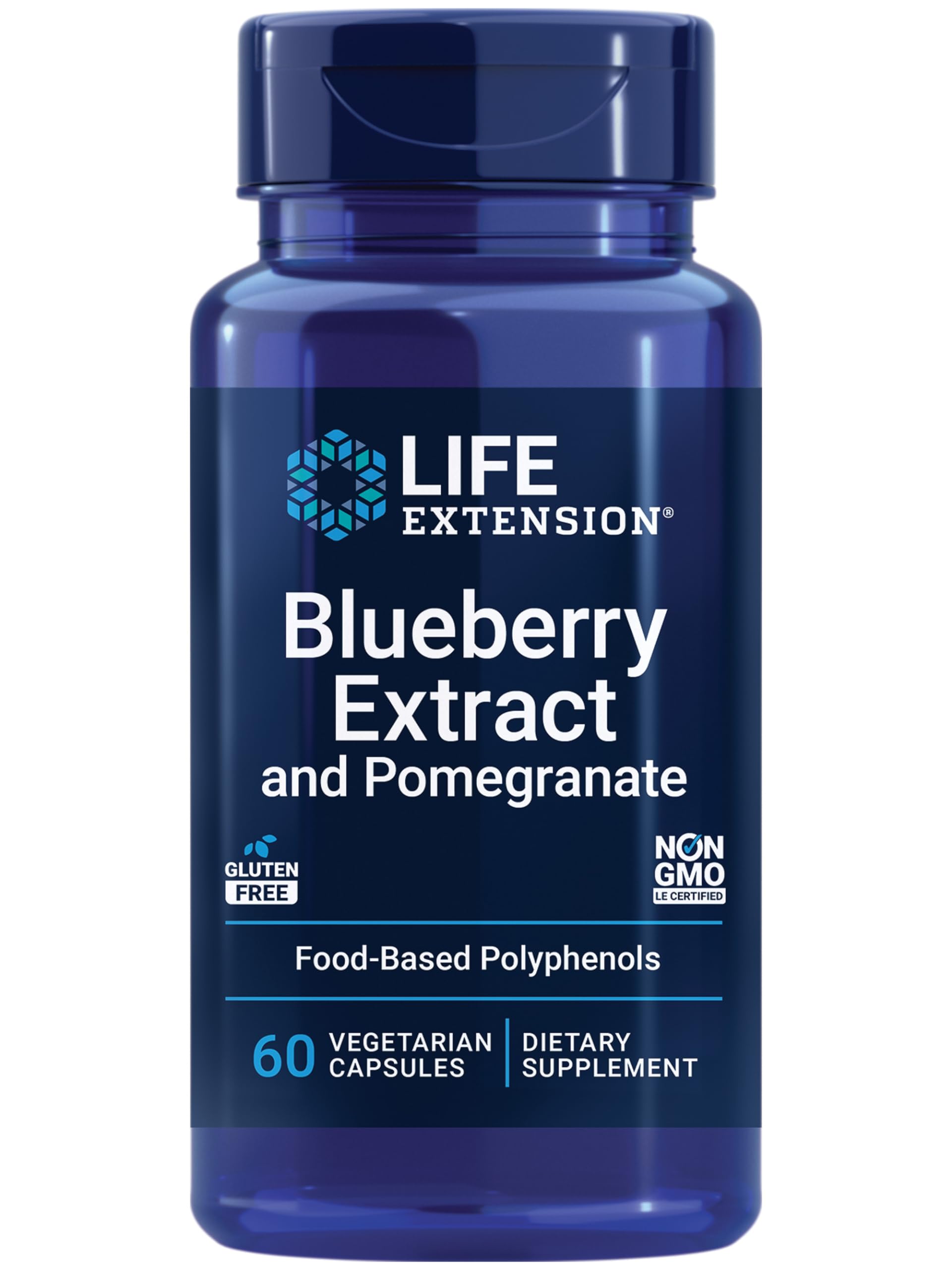 Life Extension Blueberry Extract and Pomegranate, 60 Capsules