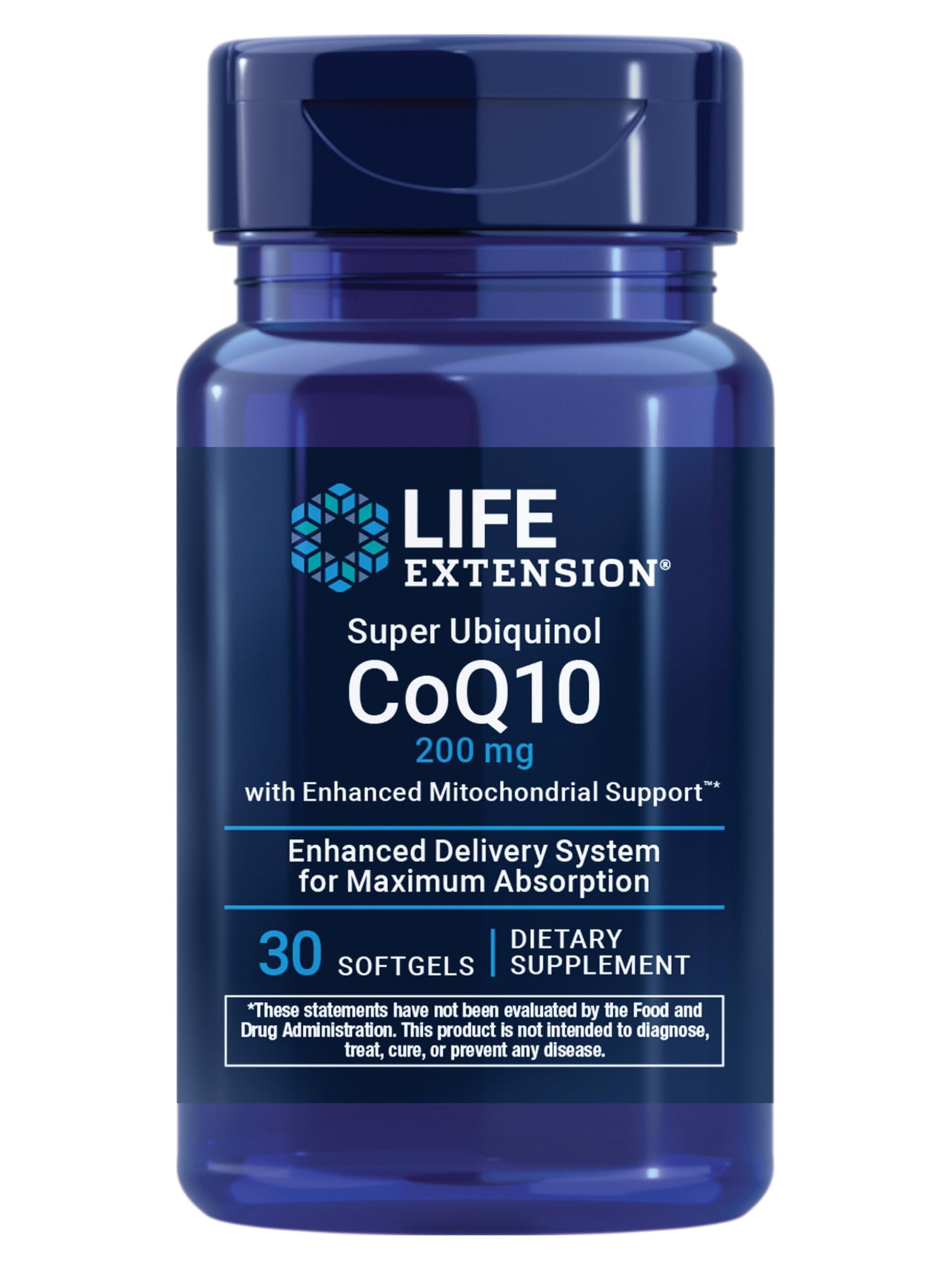 Life Extension Super Ubiquinol CoQ10, 200 mg, 30 Softgels