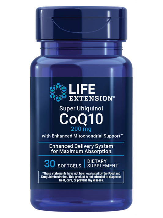 Life Extension Super Ubiquinol CoQ10, 200 mg, 30 Softgels