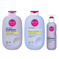 eos Shower Essentials Bundle- Body Lotion, Body Wash, Shave Oil - Vanilla Cashmere