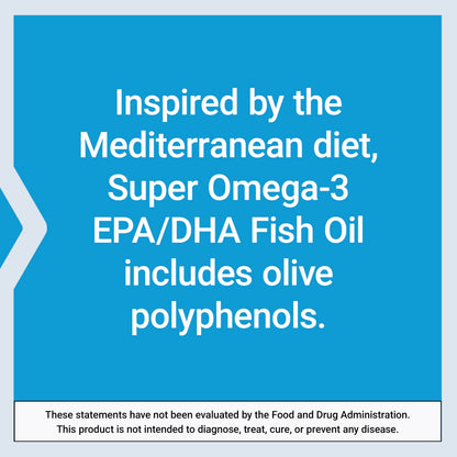 Life Extension Super Omega-3 EPA/DHA Fish Oil, Sesame Lignans & Olive Extract – Cognitive Health, Cholesterol Health Support, Gluten-Free, Non-GMO, 120 Softgels