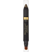 L'Oreal Paris Brow Stylist Kabuki Blender Brow Crayon, Blonde, 0.05 oz.