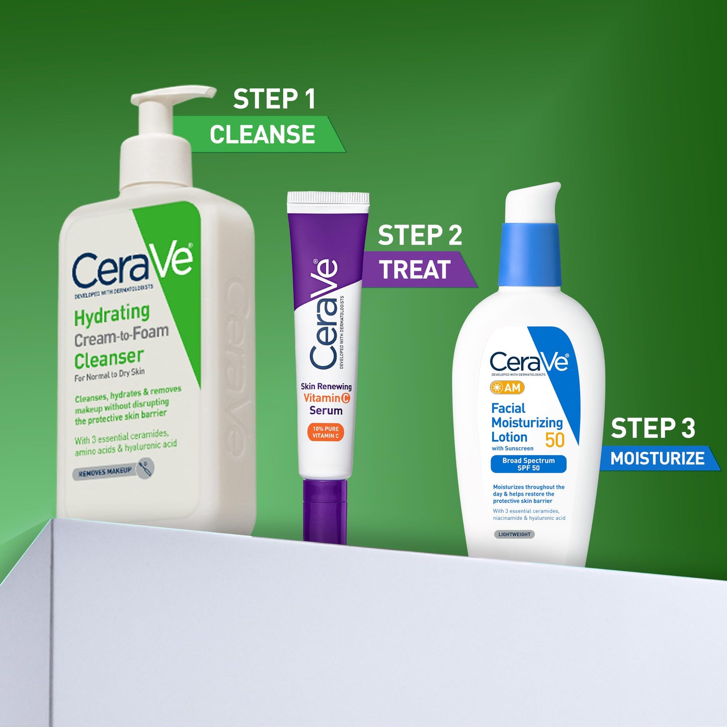CeraVe Hydrating Cream To Foam Cleanser, Face Wash for Dry Skin, 8oz