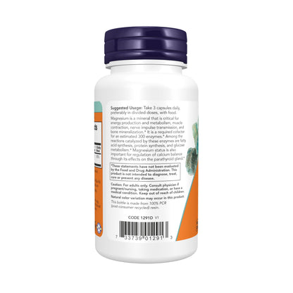 Now Supplements, Magnesium Citrate, Enzyme Function*, 60 Veg Caps