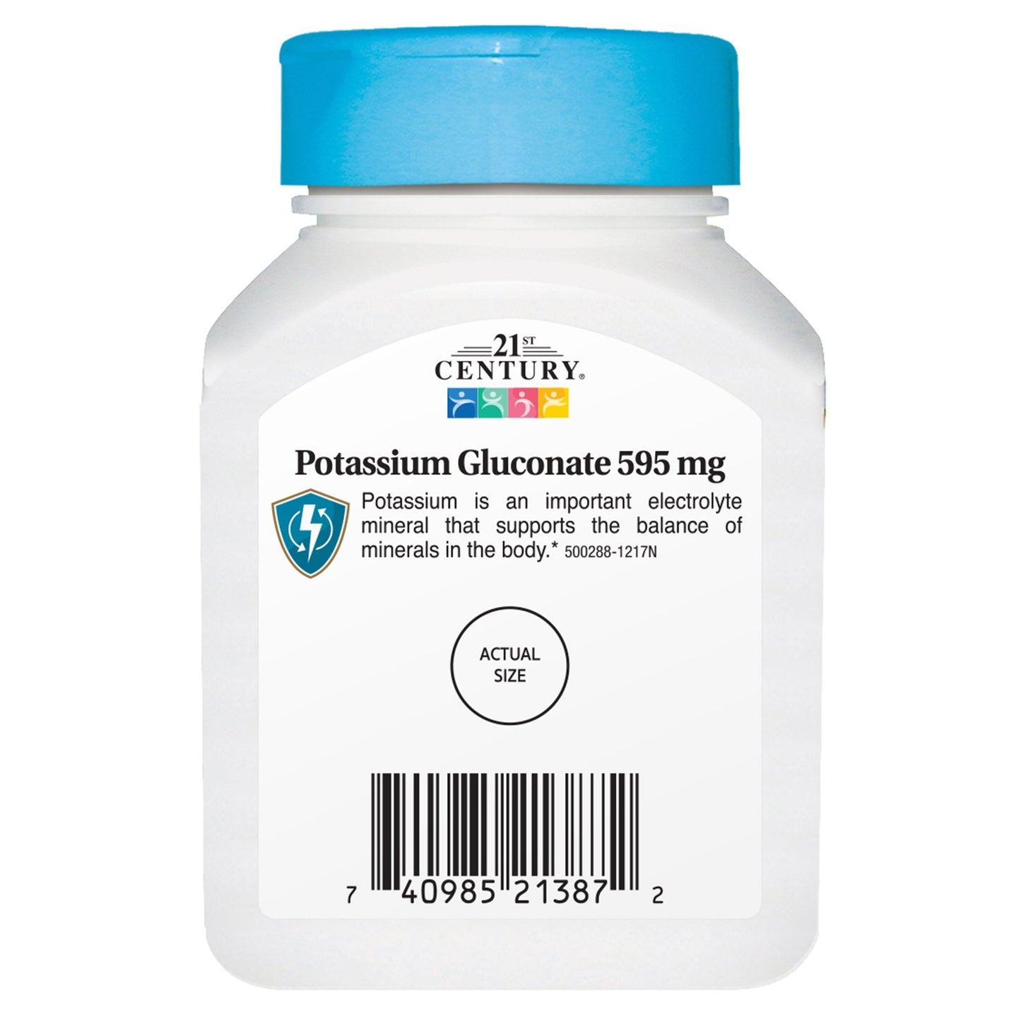 21st Century Potassium Gluconate, 595 mg, 110 Tablets