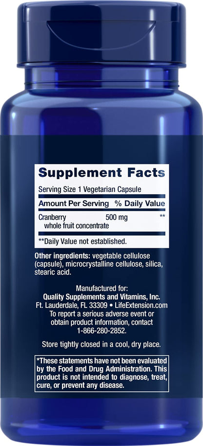 Life Extension Cran-Max, 500 mg, 60 Capsules