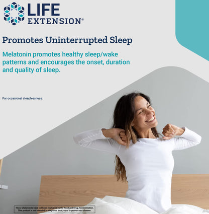 Life Extension Melatonin IR/XR, 120 Capsules (Pack of 2) - Immediate & Extended-Release for 7 Hours Support - Night Time Supplement - Stay Asleep All Night Long - Non-GMO, Gluten-Free